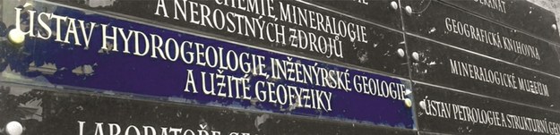 ustav hydrogeologie, inzenirske geologie a geofyziky
