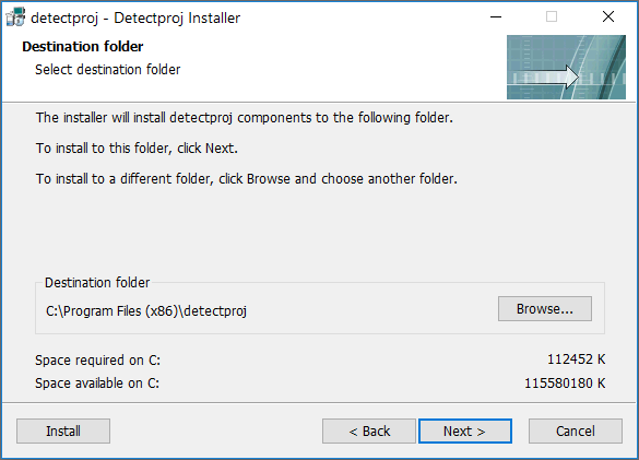 detectproj install3