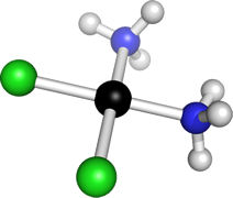 obr.1 - Cisplatina - model